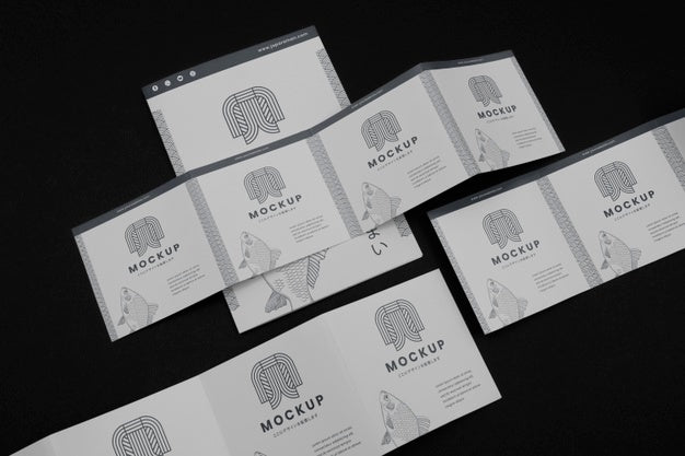 Brochure Mockup With Japanese Inspiration Psd