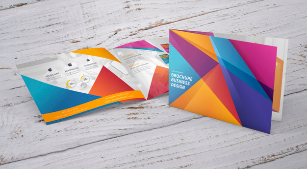 Brochure Mockup With Presentation Concept Psd