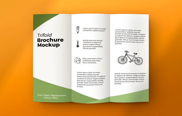 Brochure On Grey Surface Mockup Psd