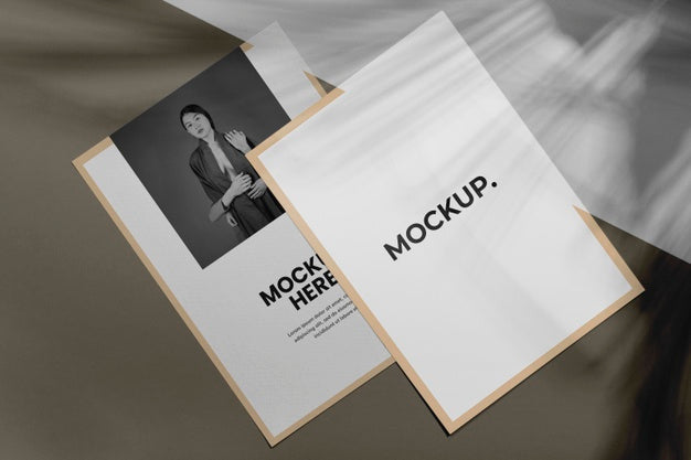 Brochure Shadow Overlay Mock Up Psd