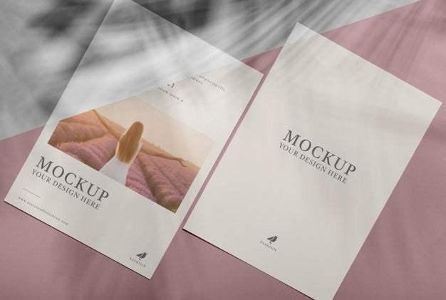 Brochure Shadow Overlay Mock Up Psd