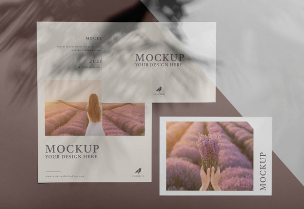 Brochure Shadow Overlay Mock Up Psd