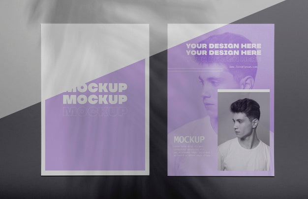 Brochure Shadow Overlay Mock Up Psd