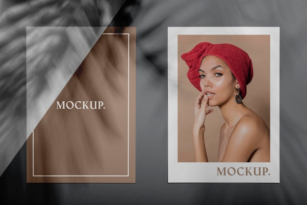 Brochure Shadow Overlay Mock Up Psd