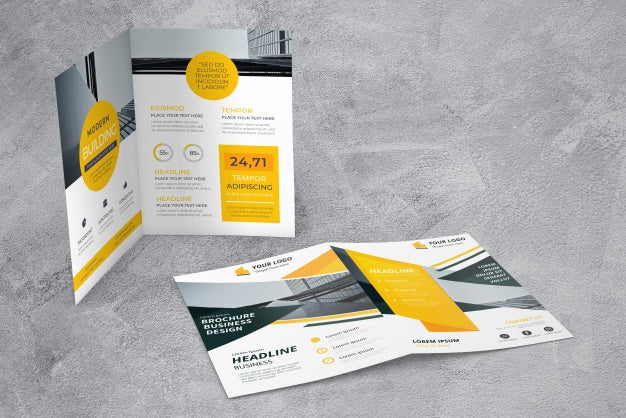 Brochure Showcase Mockup Psd