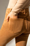 Brown Jeans Mockup With Hand In Pocket Psd