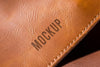 Brown Leather Surface Mock-Up Psd