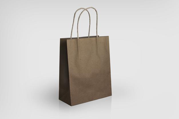 Brown Paper Bag Mockup Psd