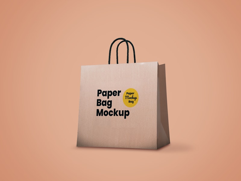 Brown Paper Bag Psd Mockup