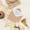 Brown Paper Envelopes With Flowers And Pearls Psd