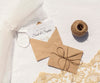 Brown Paper Envelopes With Rope And Letters Psd