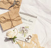 Brown Paper Envelopes With Wedding Rings And Rose Psd