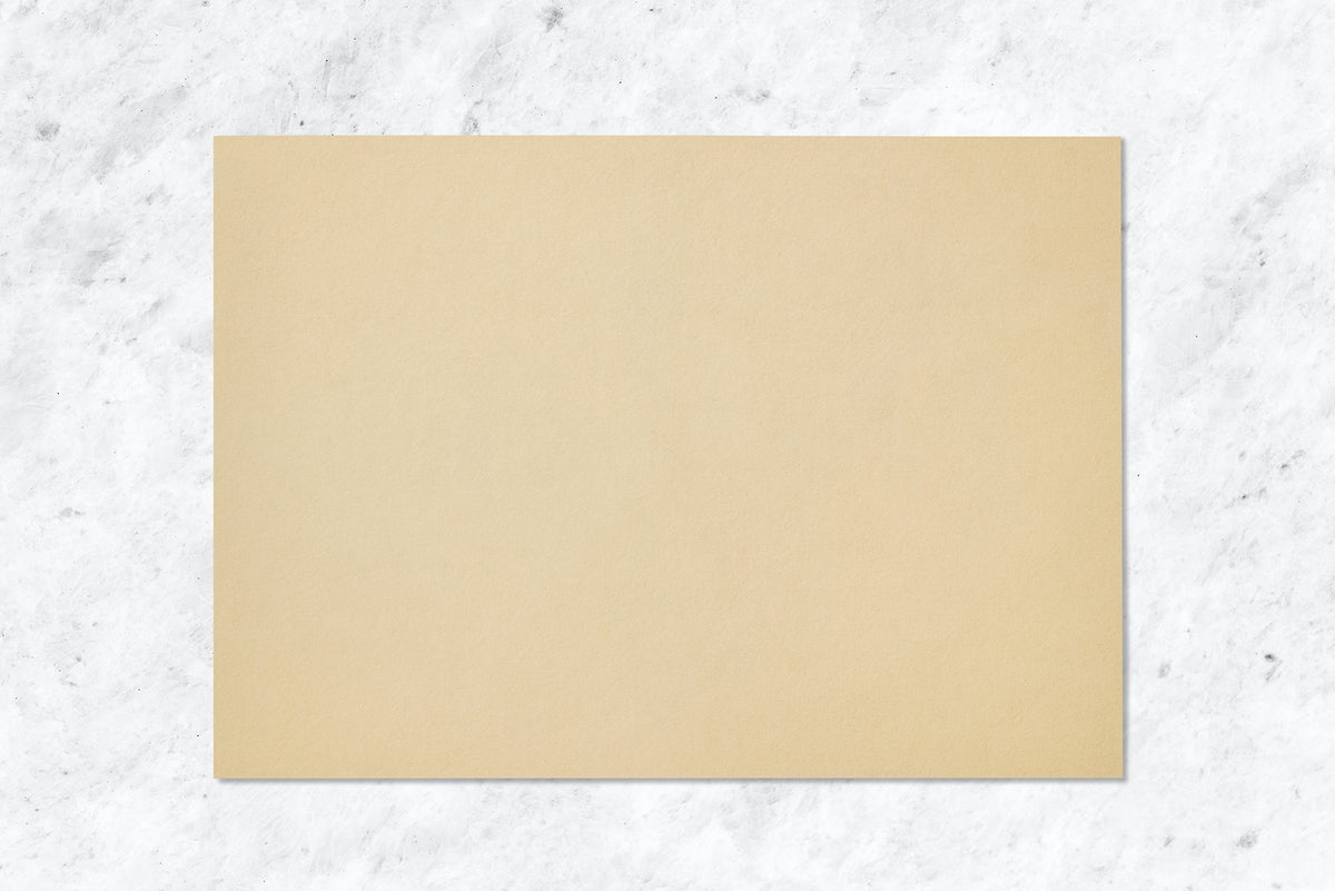 Brown Paper On A Marble Background