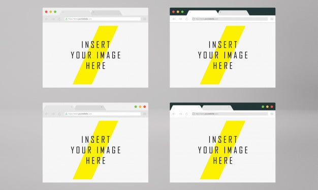 Browser Screen Mock Up Psd