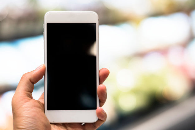 Browsing Smartphone In Supermarket Psd