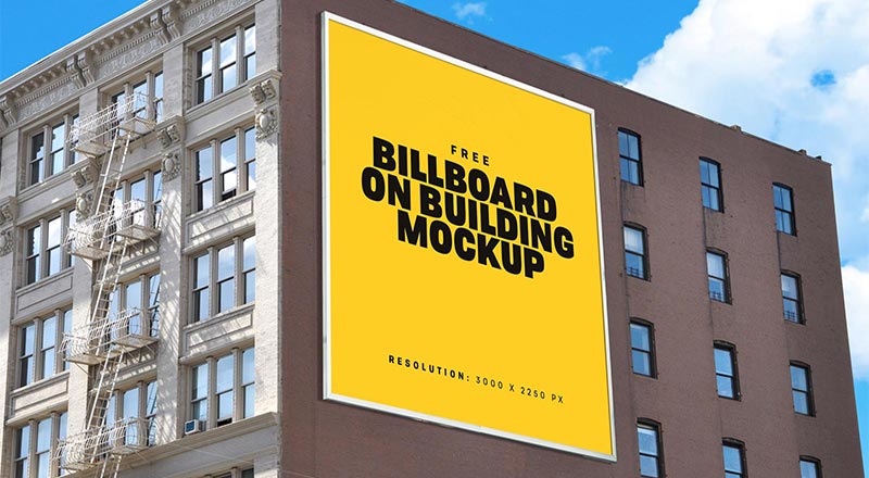 Building Billboard Mockup Psd