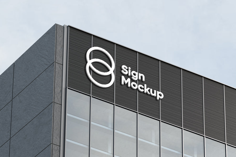 Building Sign Mockup