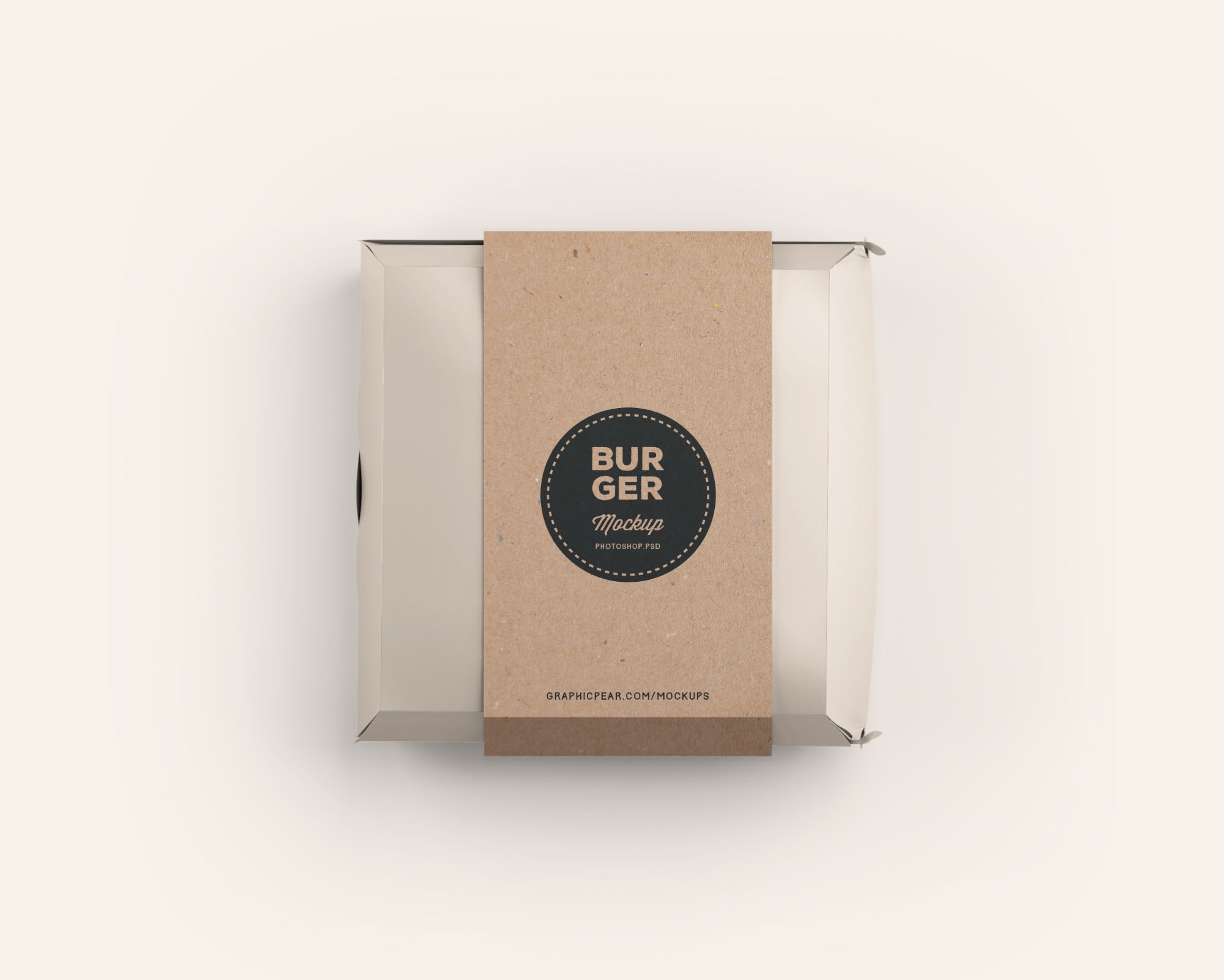 Burger Box Package Mockup