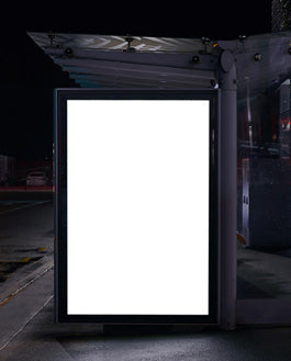 Bus Shelter Psd Poster Mockup