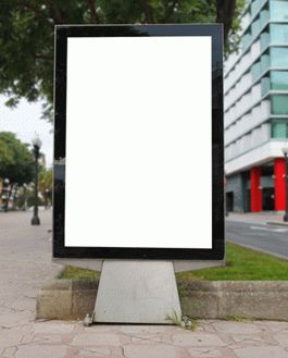 Bus Stop Poster Mockup Psd