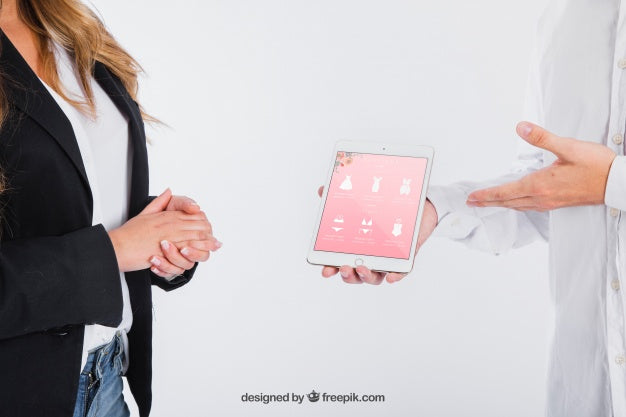 Business And Tablet Concept Psd