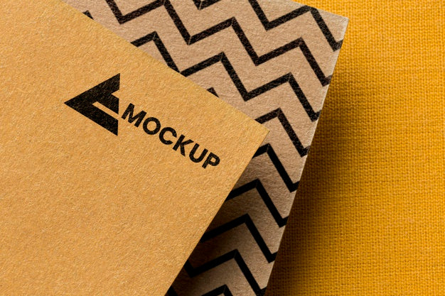Business Branding On Card Mock-Up Composition Psd