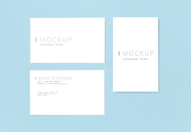 Business Card And Name Card Mockup Psd