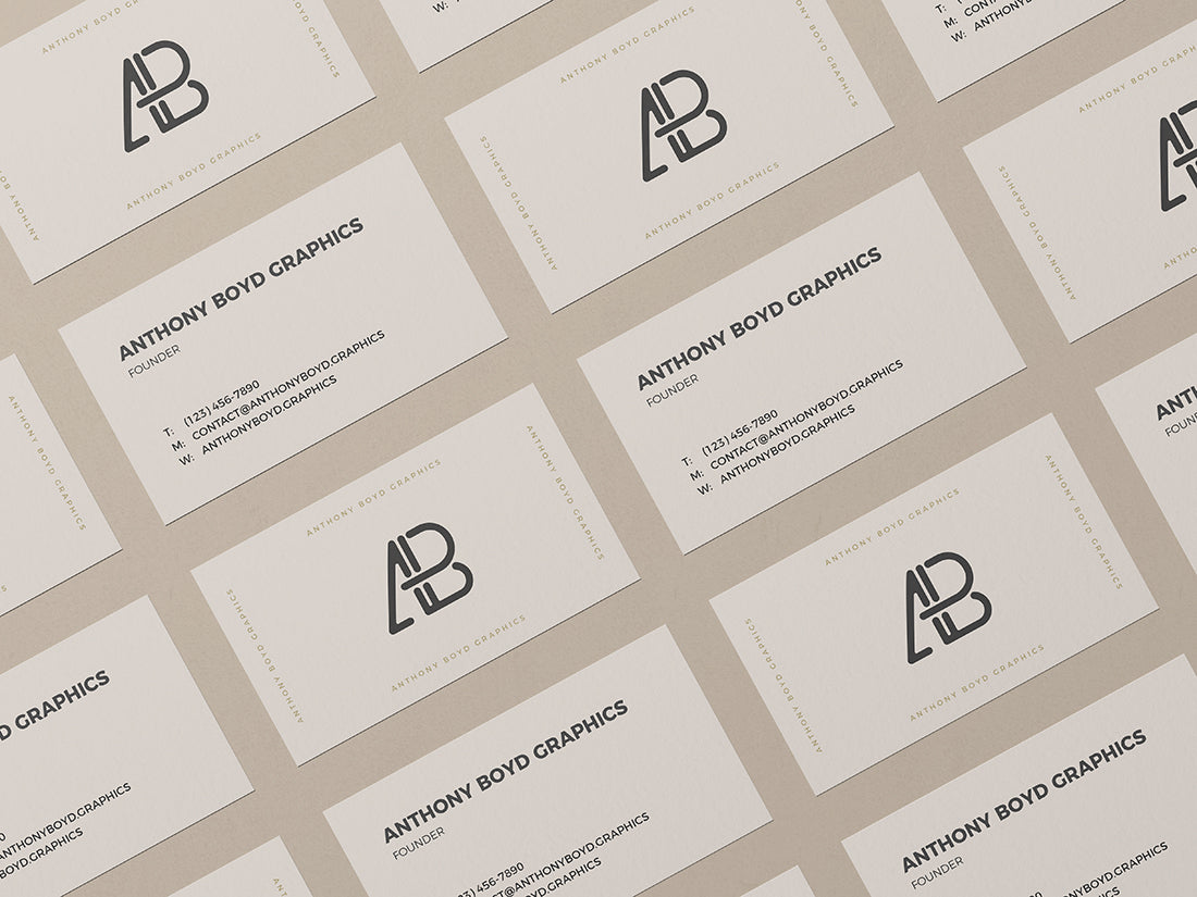 Business Card Grid Mockup Vol.2