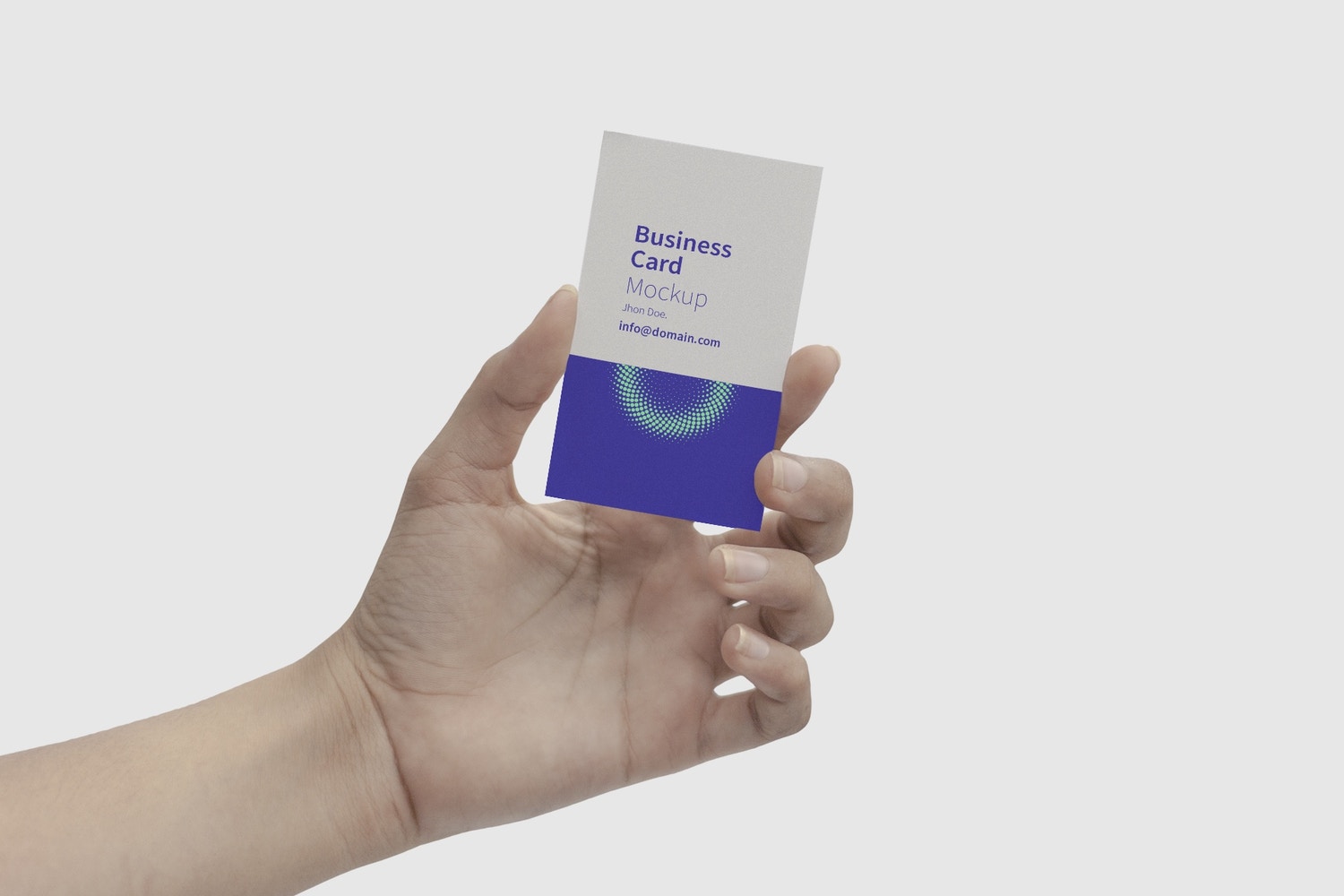Business Card Hand Mockup