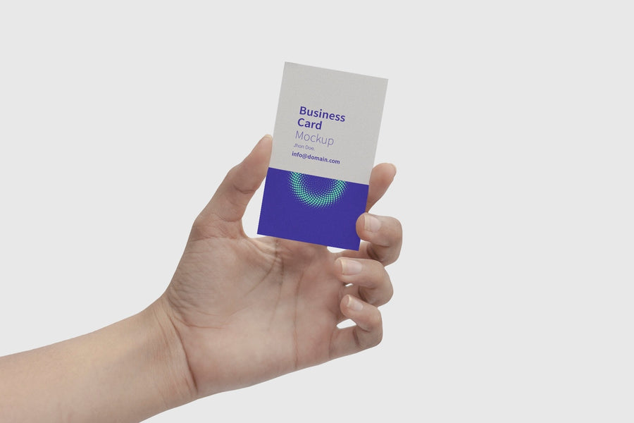 Business Card Hand Mockup