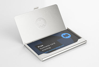 Business Card Holder Mockup