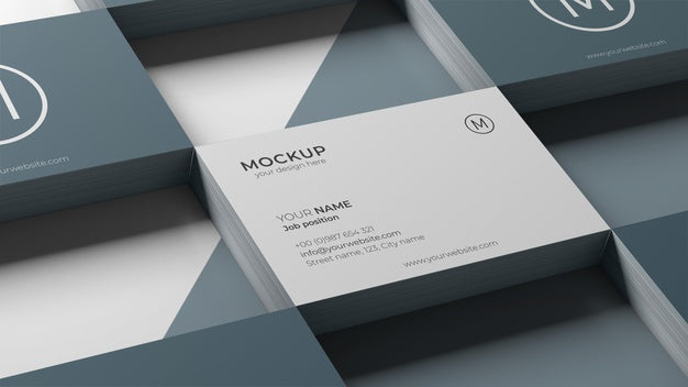 Business Card Mock-Up Arrangement Psd