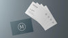 Business Card Mock-Up Composition Psd
