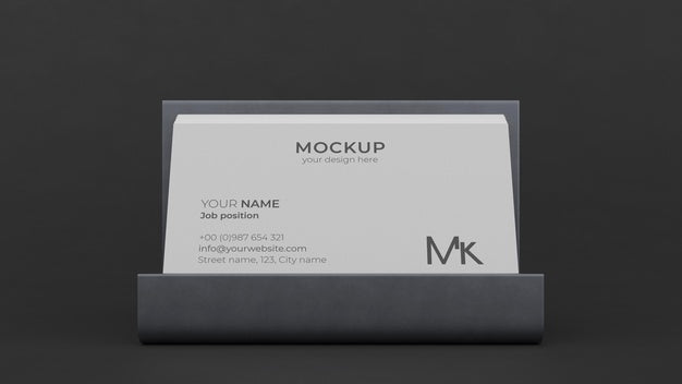 Business Card Mock-Up Composition Psd