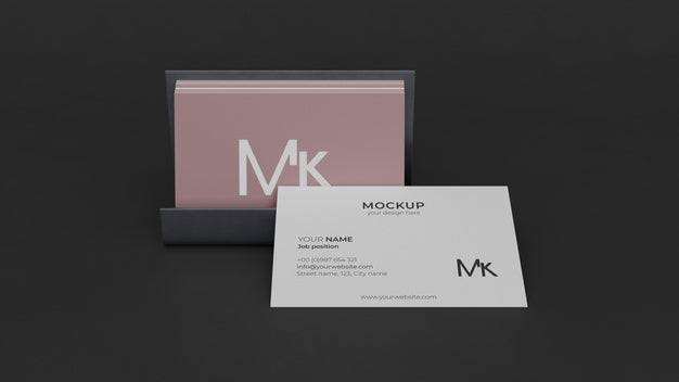 Business Card Mock-Up Composition Psd