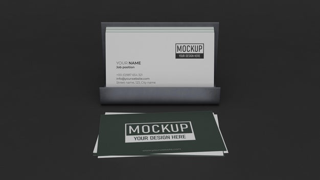 Business Card Mock-Up Composition Psd