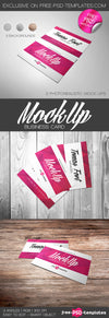 Business Card Mock-Up In Psd