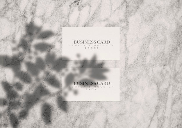 Business Card Mock-Up Wit Shadow Psd