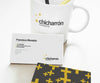 Business Card Office Mockup with a Coffee Cup