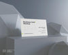Business Card Mockup In Block And Sphere Geometry Surface Psd