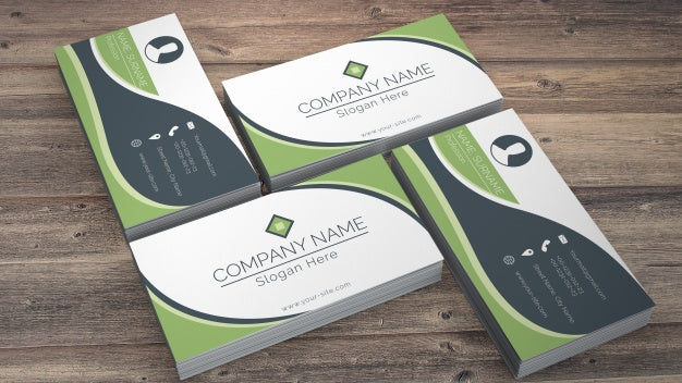 Business Card Mockup In Eco Style Psd