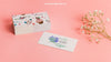 Business Card Mockup On Stack Psd