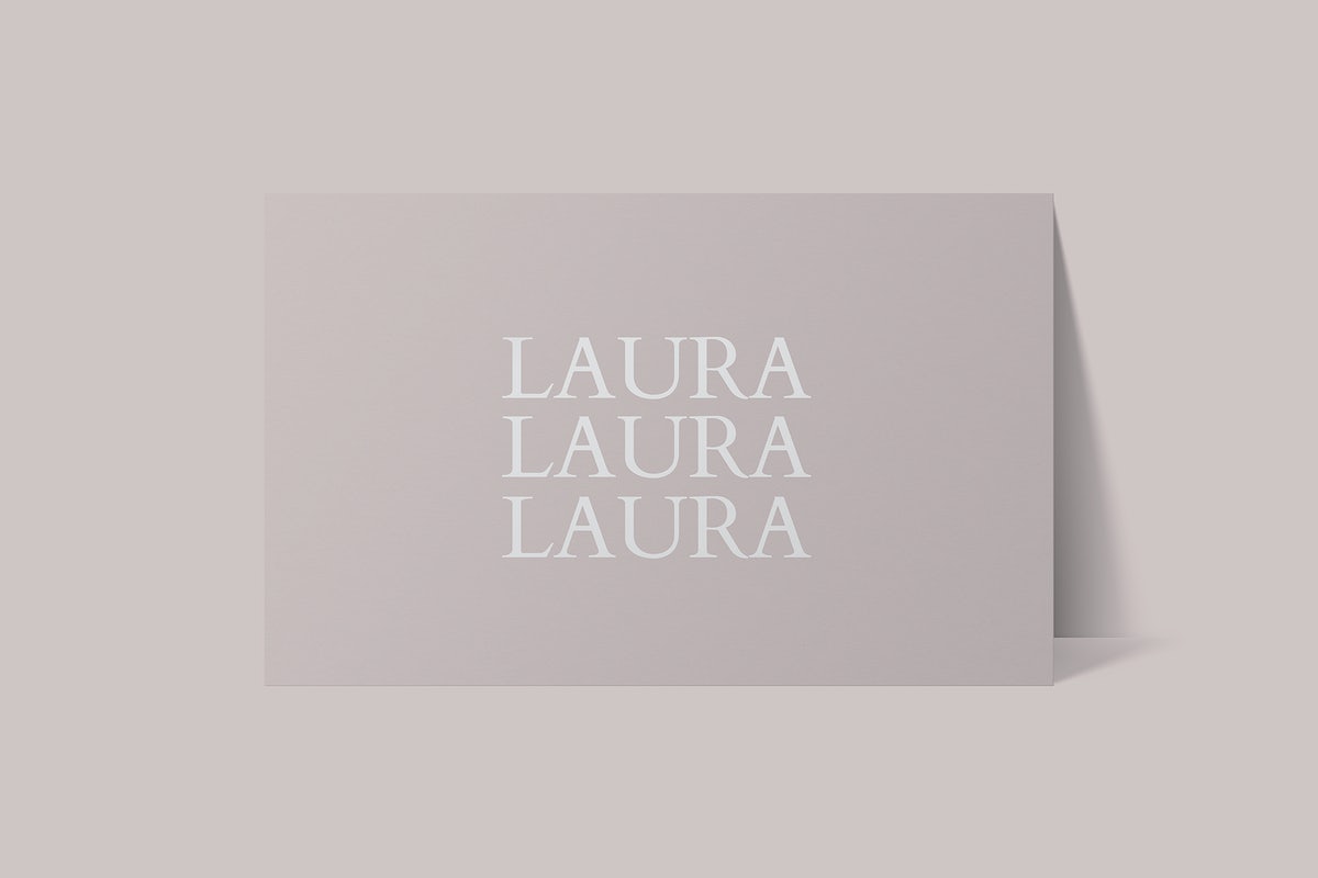 Business Card Mockup Psd In Gray Tone