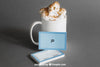 Business Card Mockup With Coffee Psd