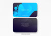 Business Card Mockup With Liquid Design Psd