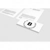 Business Card Next To Brochure Mock Up Psd