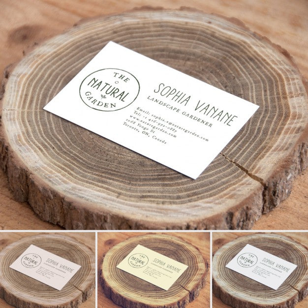 Business Card Of Nature Business Mock Up Psd
