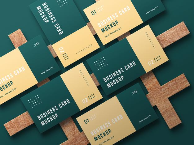 Business Card Set Mockup Psd