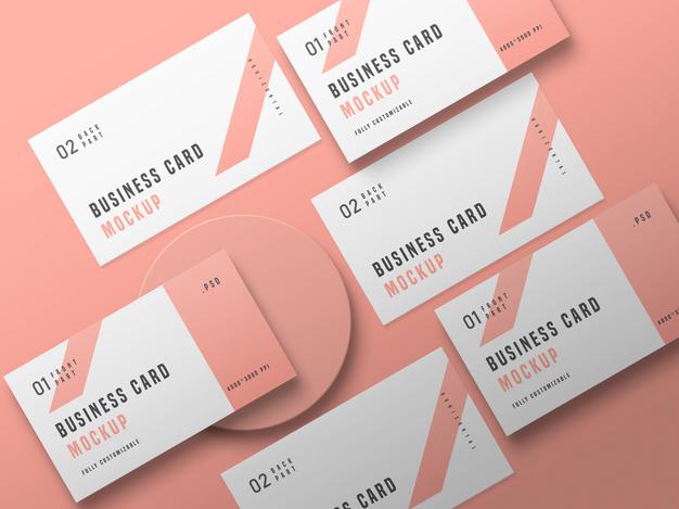 Business Card Set Mockup Psd
