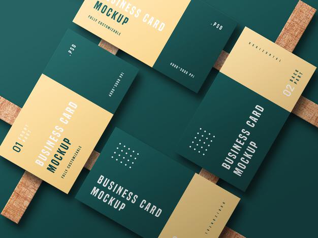 Business Card Set Mockup Psd